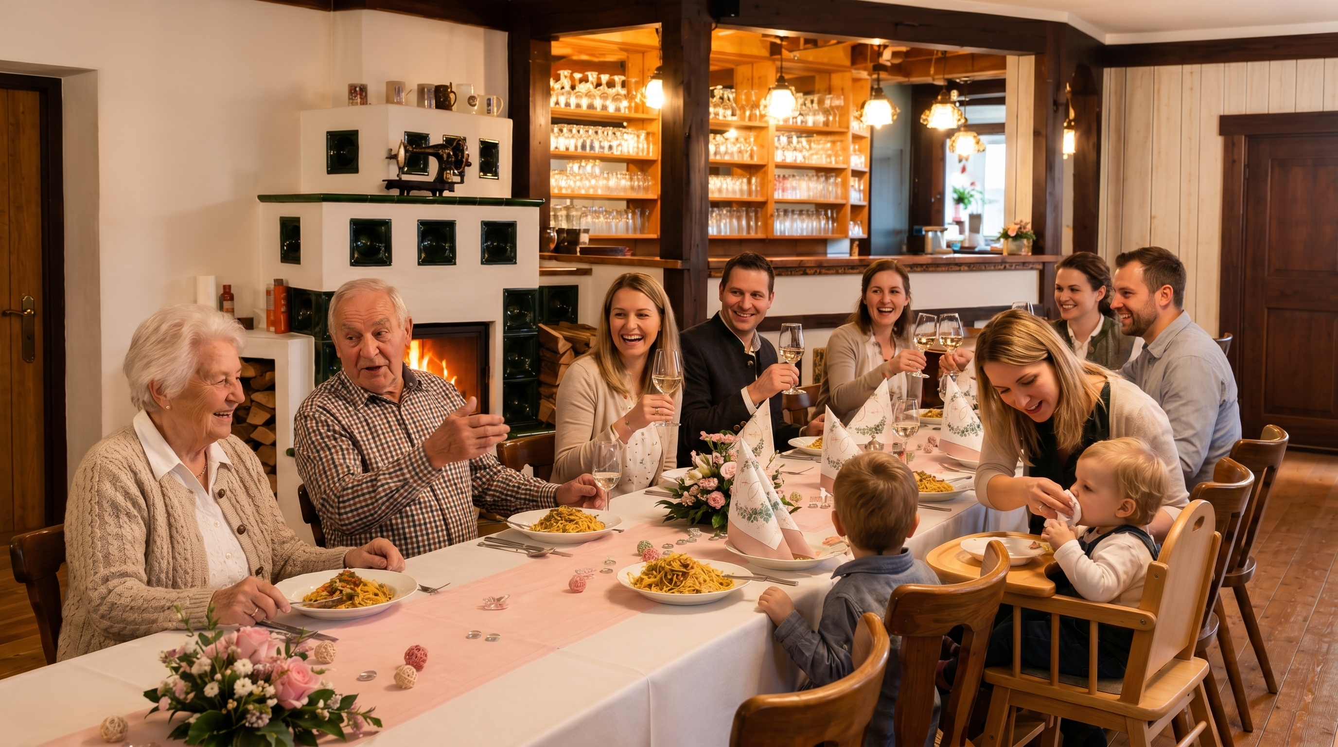 Familienfeier im Alpengasthof Strutz