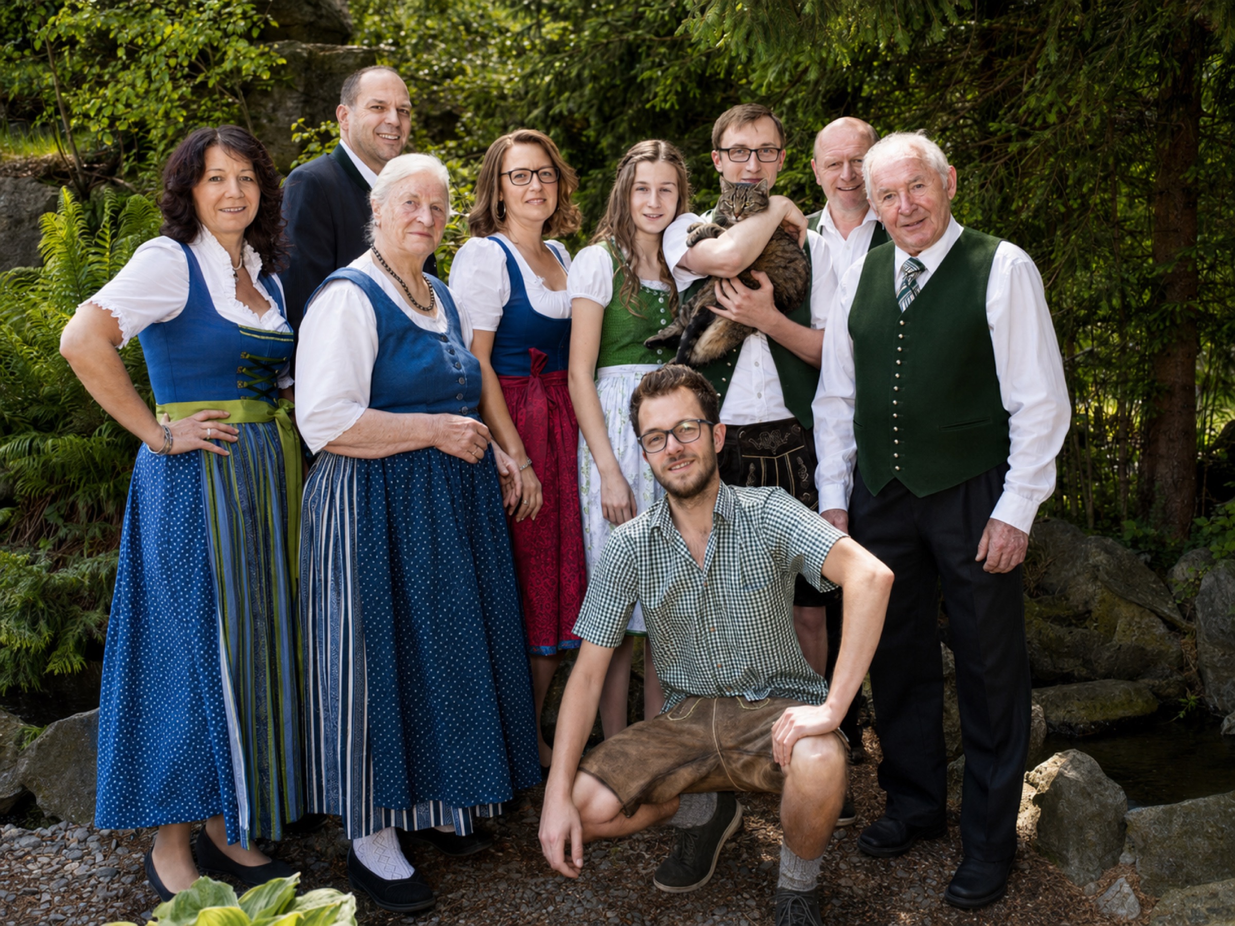 Familie Fürbass, drei Generationen Alpengasthof Strutz