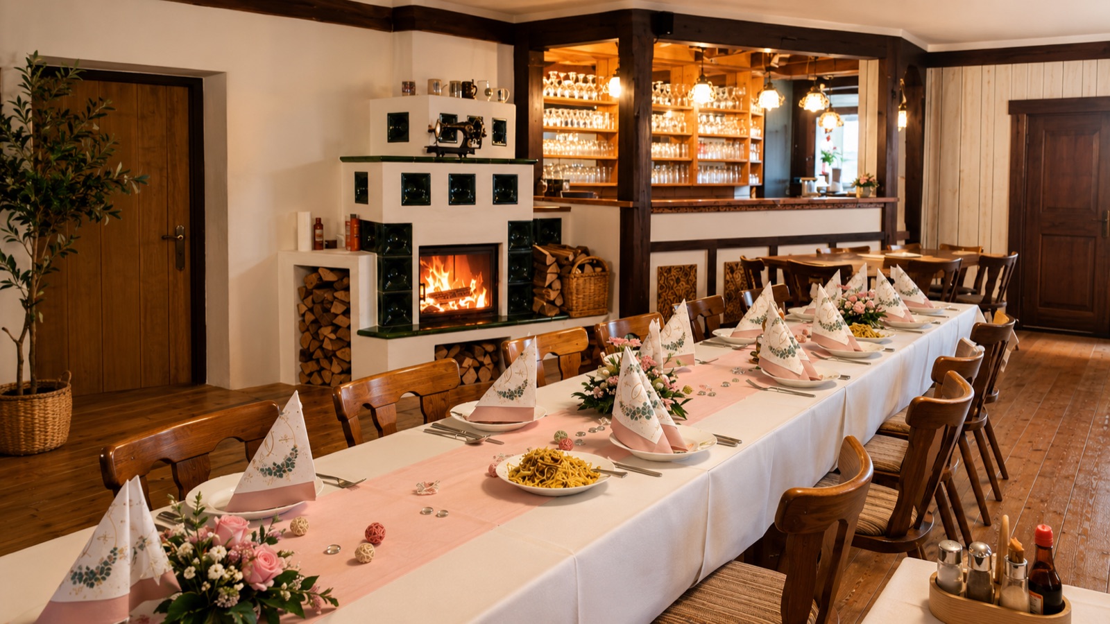 Großer Saal im Alpengasthof Strutz