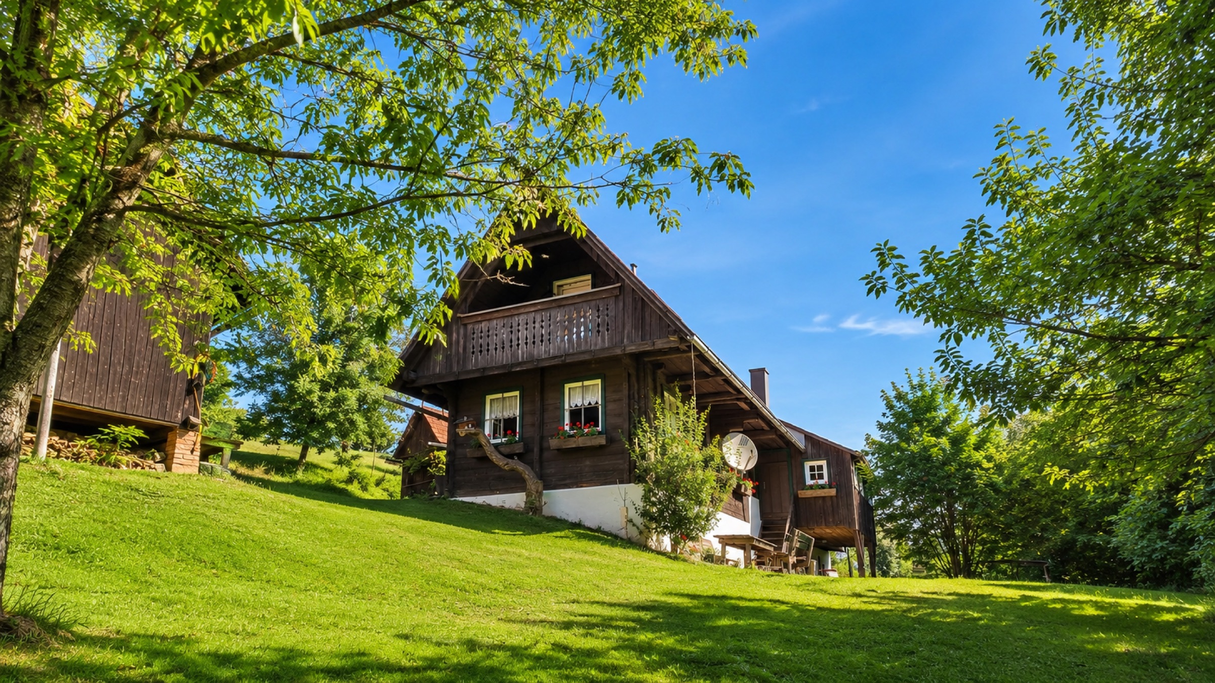 Ferienhaus Kreuzschuster bei Tag